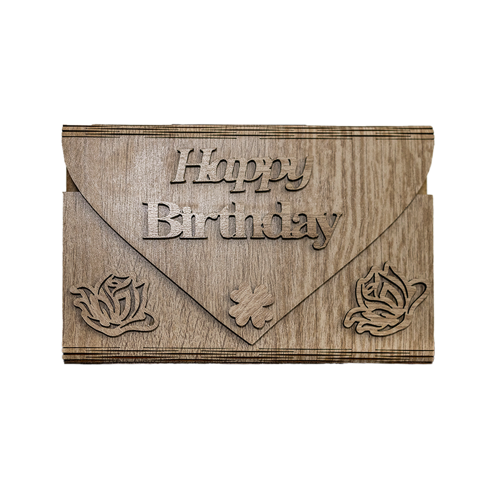 Happy Birthday Greeting Cards with Magnetic Money Pocket Ver. 2