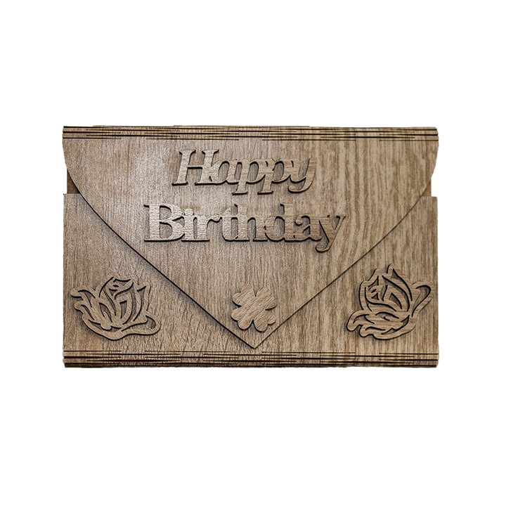 Happy Birthday Greeting Cards with Magnetic Money Pocket Ver. 2