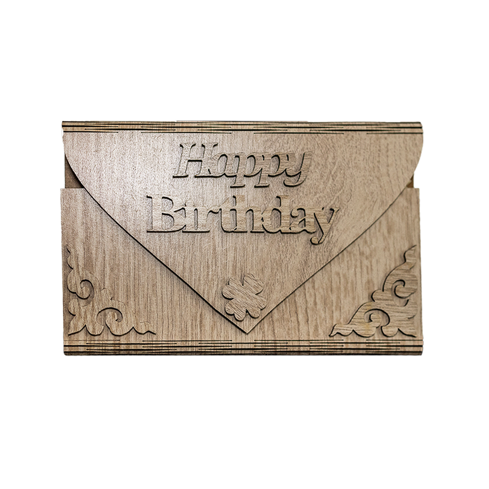 Happy Birthday Greeting Cards with Magnetic Money Pocket Ver. 3