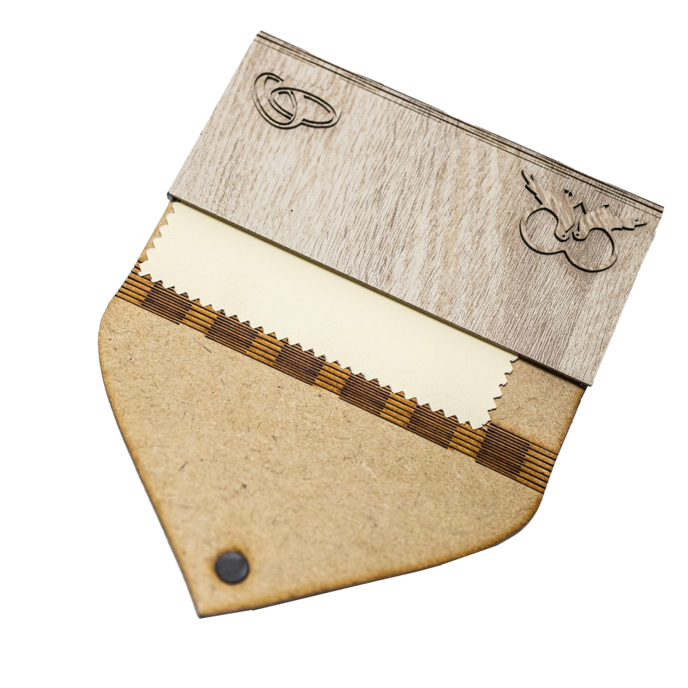 Wedding Greeting Cards with Magnetic Money Pocket