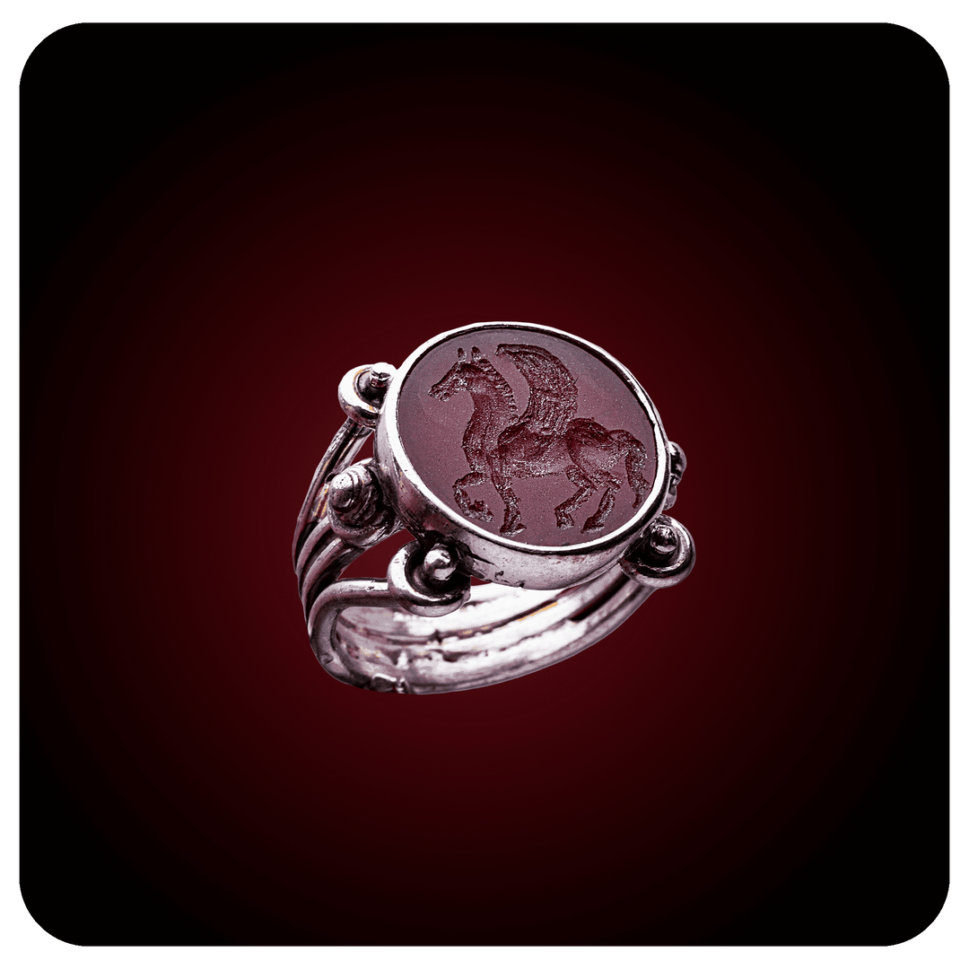 Pegasus, Intaglio, Carnelian Stone