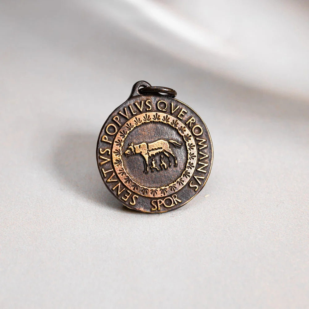 SPQR Wolf Pendant