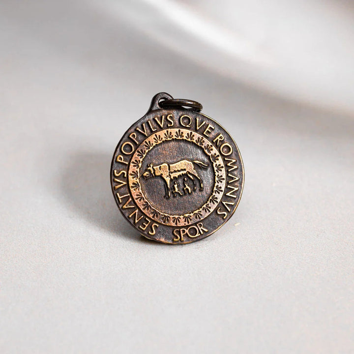 SPQR Wolf Pendant