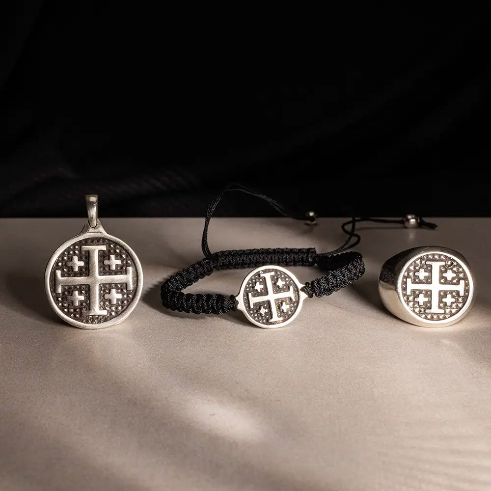 The Crusader Cross Collection - Ring + Bracelet + Pendant