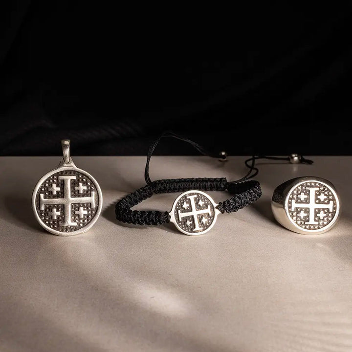 The Crusader Cross Collection - Ring + Bracelet + Pendant