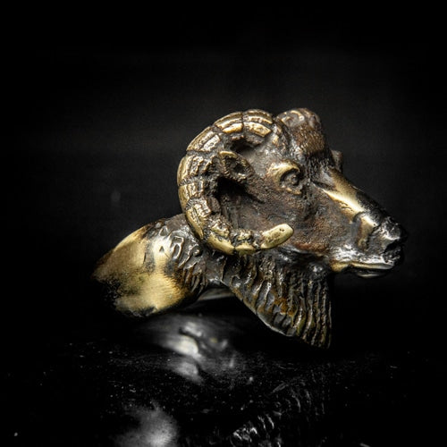 Baphomet Head Ring - SPQR SHOP