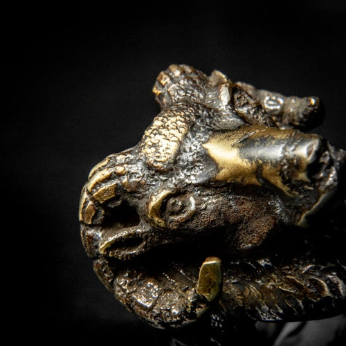 Baphomet Head Ring - SPQR SHOP