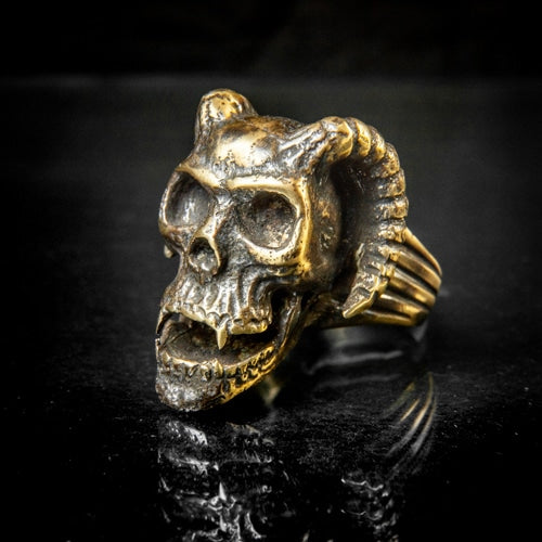 Satan Skull Head Ring - SPQR SHOP