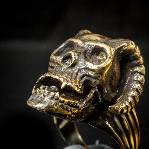 Satan Skull Head Ring - SPQR SHOP