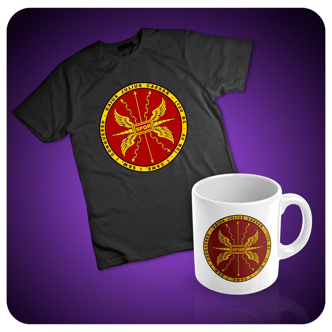 Gaius Julius Caesar T-Shirt and Mug - Set