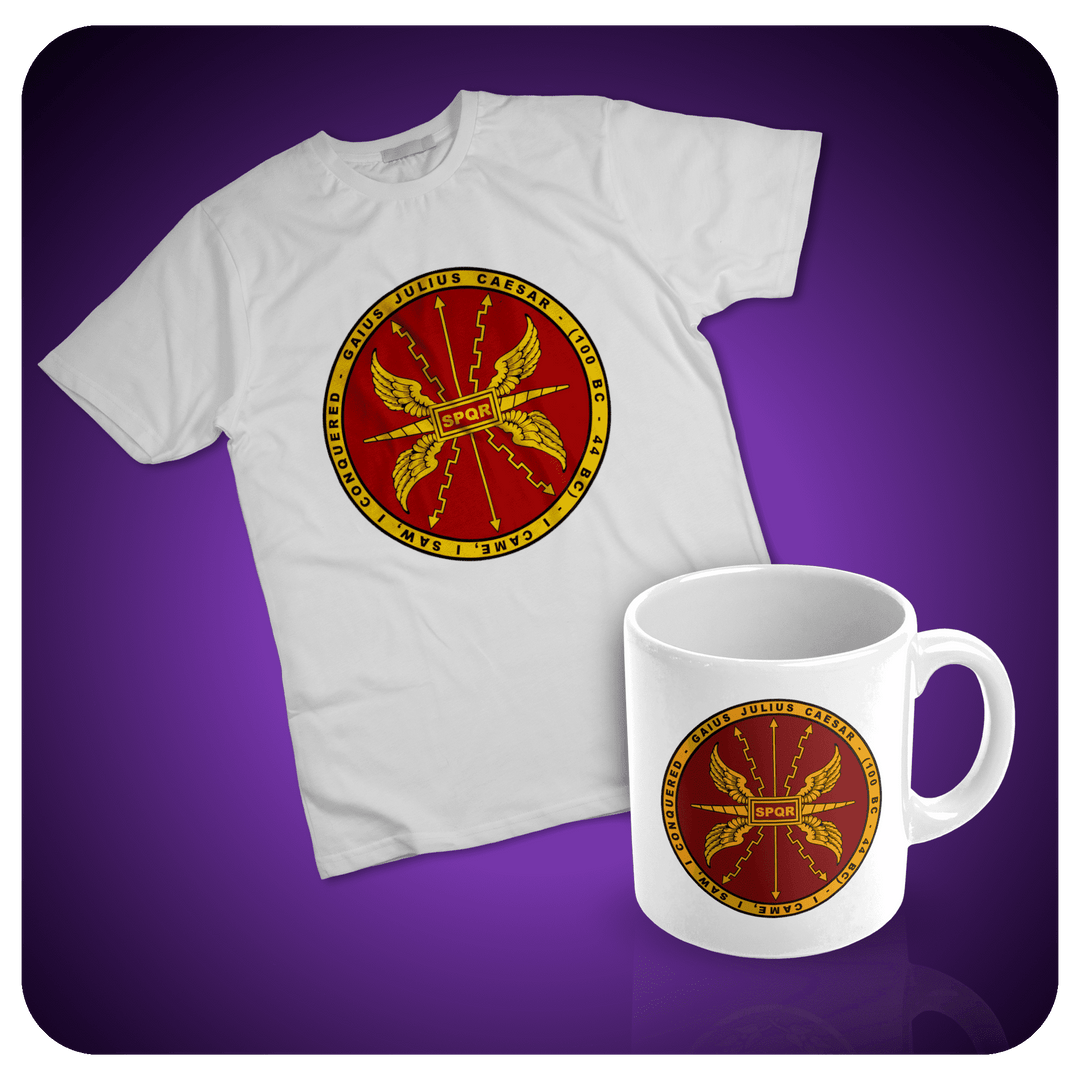 Gaius Julius Caesar T-Shirt and Mug - Set