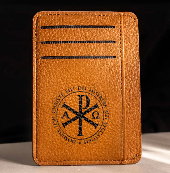 Chi Rho Leather Wallet