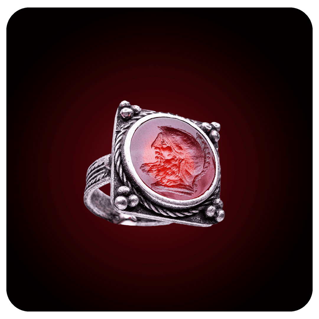 Ares, The god of war, Intaglio, Carnelian Stone
