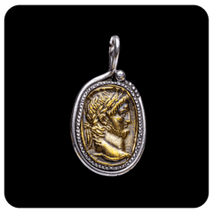 Silver and Bronze Coin Pendant Ver IV - SPQR SHOP