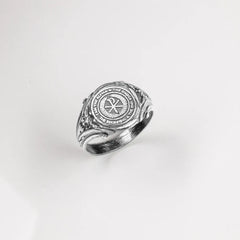 Womans Chi-Rho Alpha and Omega in Silver - SPQR SHOP