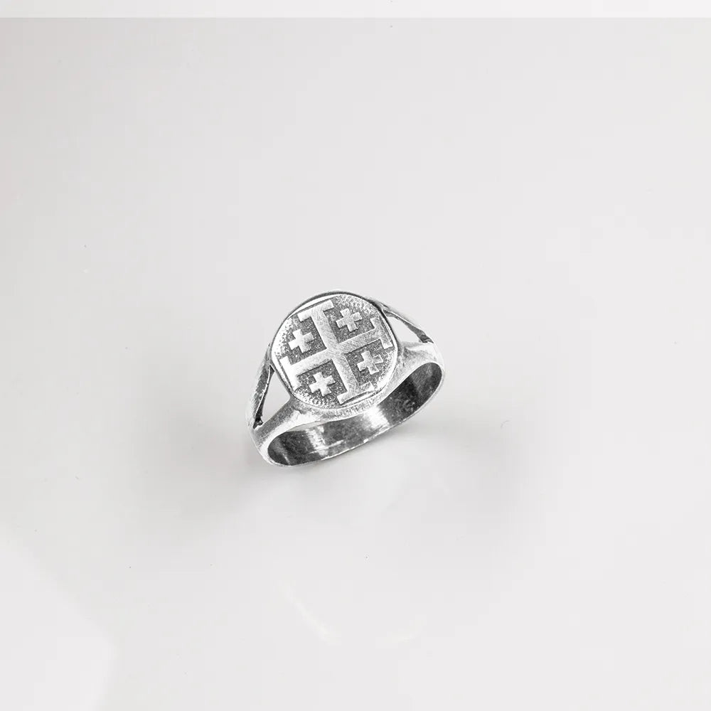 Womans Third Crusader Ring in Silver - SPQR SHOP