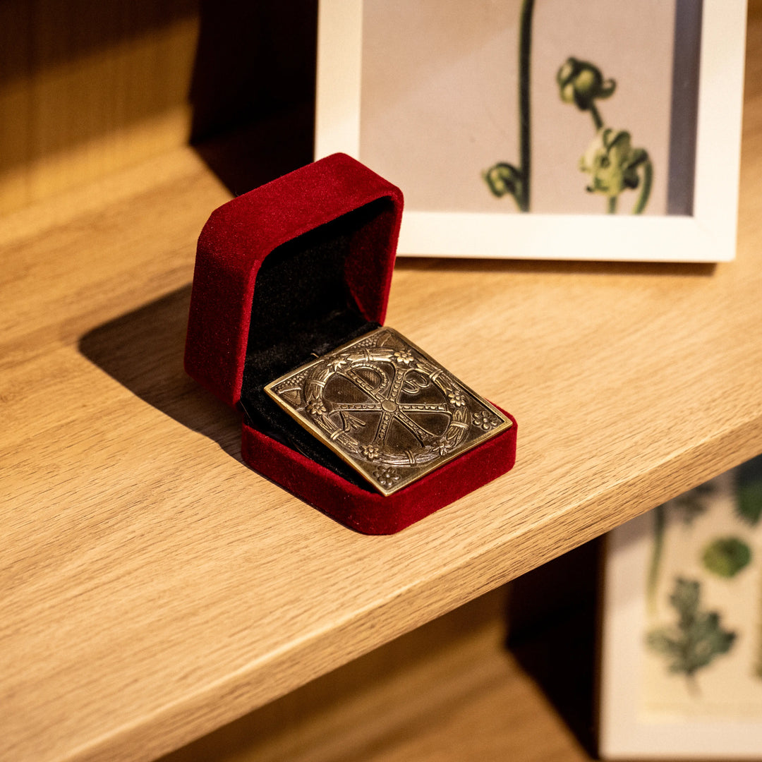 Chi-Rho Bronze Plaque