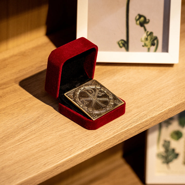 Chi-Rho Bronze Plaque