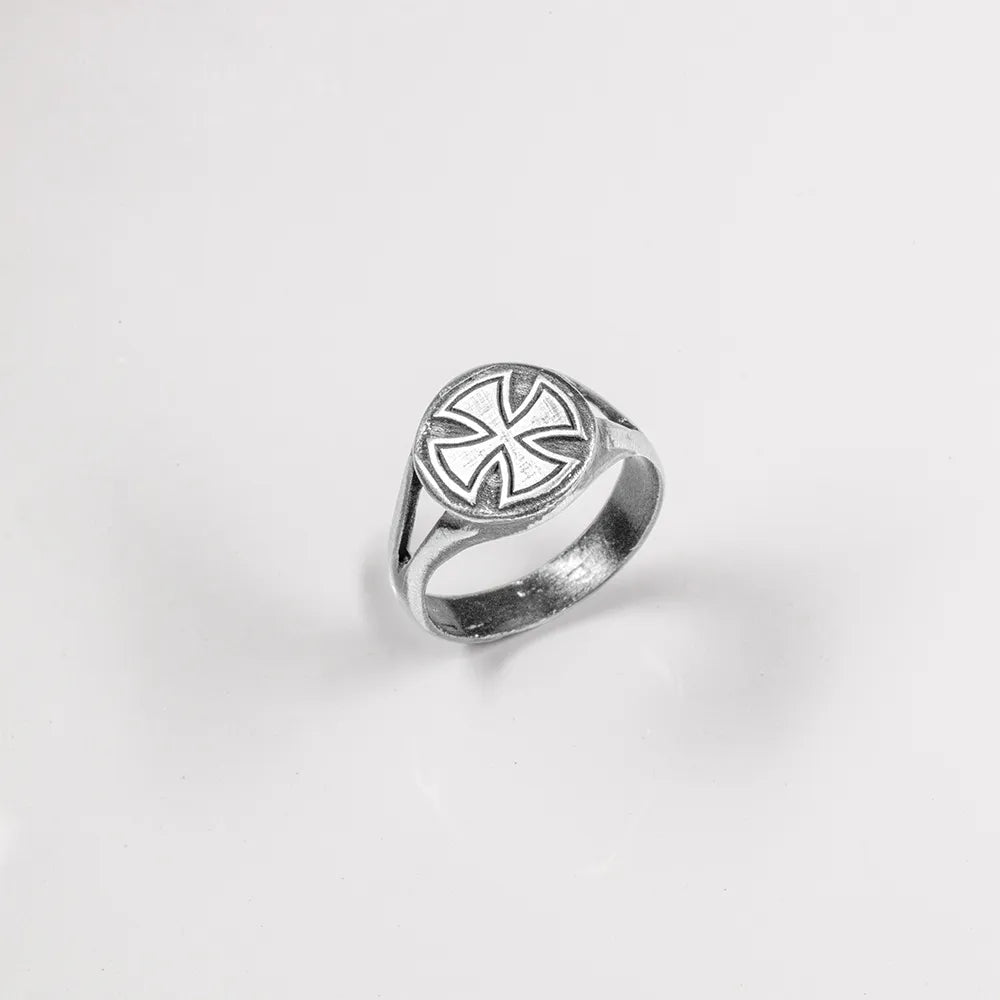 Womans Second Crusader Ring in Silver - SPQR SHOP