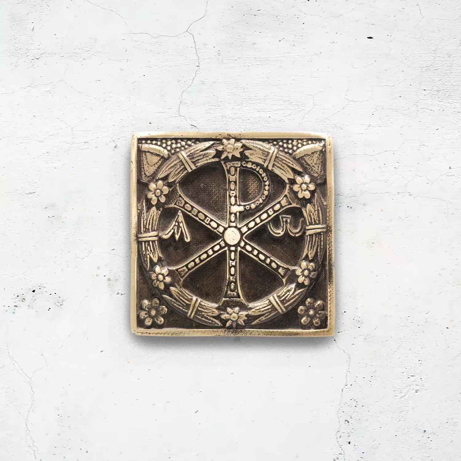 Chi-Rho Bronze Plaque - SPQR SHOP