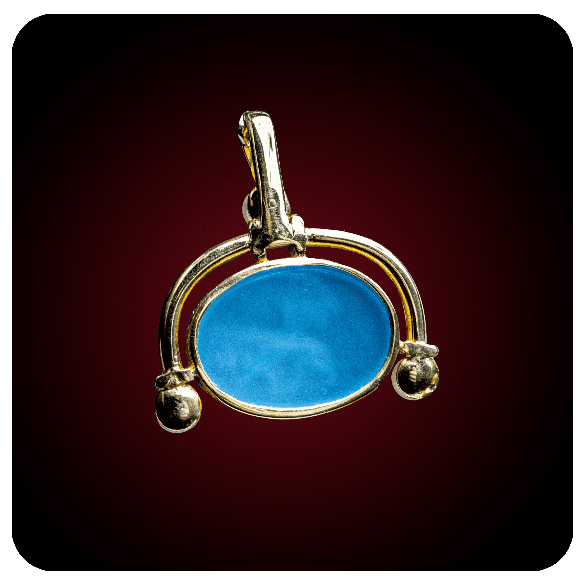 Winged Lion, Intaglio Pendant, Chalcedony - SPQR SHOP