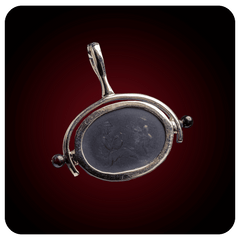 Angel and Woman, Intaglio Pendant, Topaz Stone - SPQR SHOP