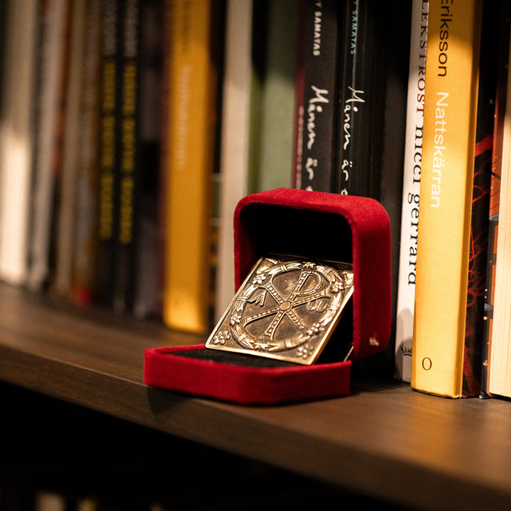 Chi-Rho Bronze Plaque