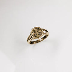 Womans A-Symetrical Fifth Crusader Ring in Bronze - SPQR SHOP