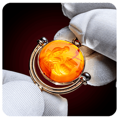 Pottery scene, Intaglio Pendant, Carnelian - SPQR SHOP