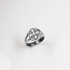 Womans Fifth Crusader Ring in Silver - SPQR SHOP