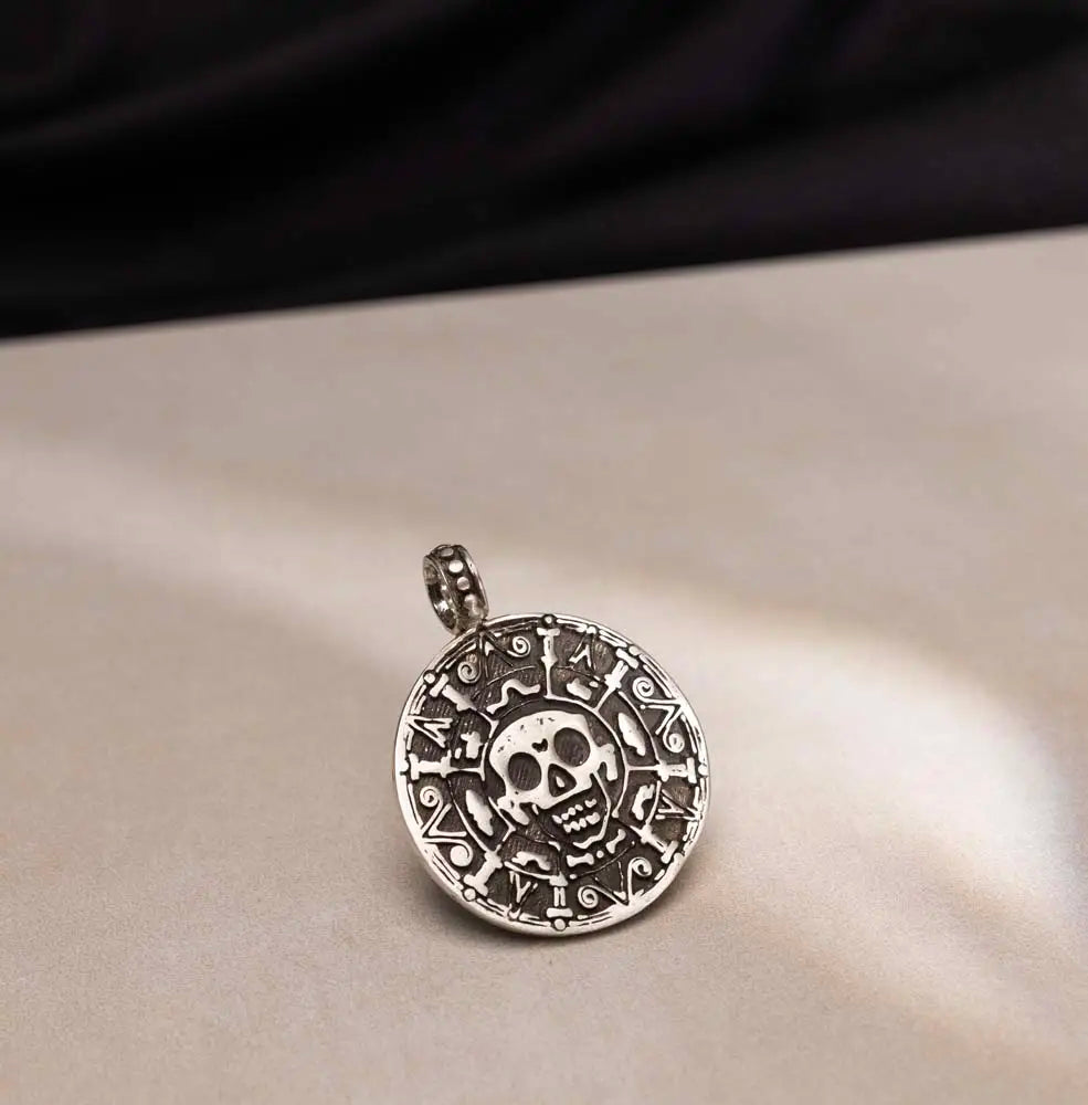 The Jolly Roger - Pirate Pendant + Free Leather Strap