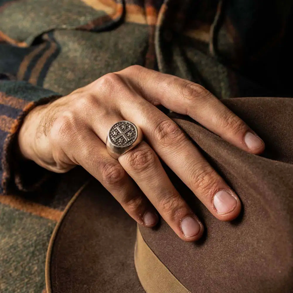 The Crusader Cross Ring - SPQR SHOP