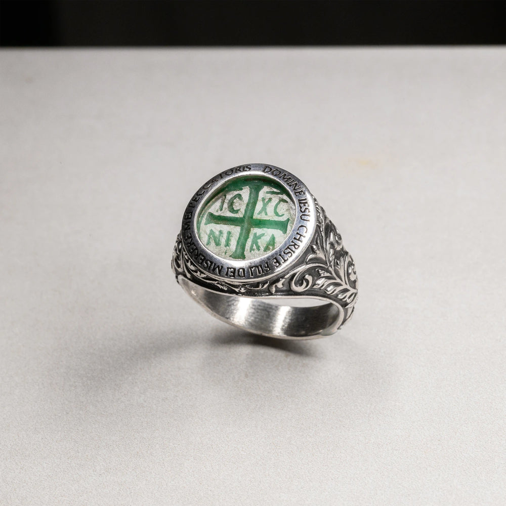 Emerald Intaglio Chi Rho 1 of 10 - SPQR SHOP