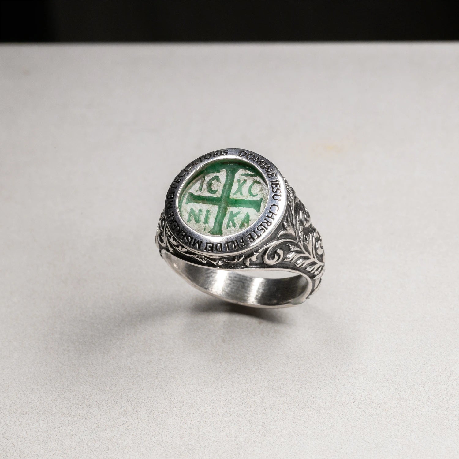 Emerald Intaglio Chi Rho 1 of 10 - SPQR SHOP