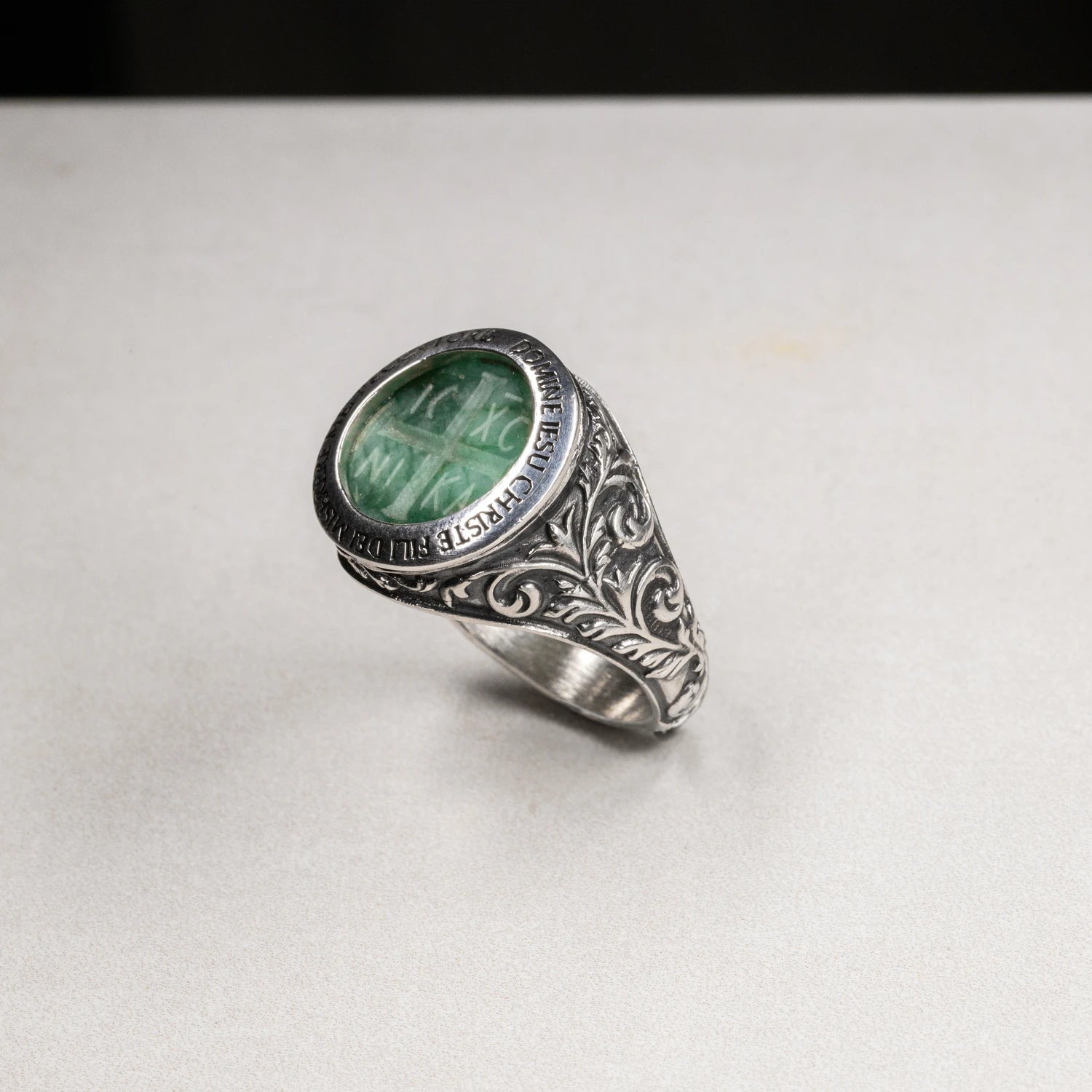 Emerald Intaglio Chi Rho 1 of 10 - SPQR SHOP
