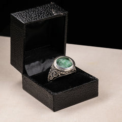 Emerald Intaglio Chi Rho 1 of 10 - SPQR SHOP