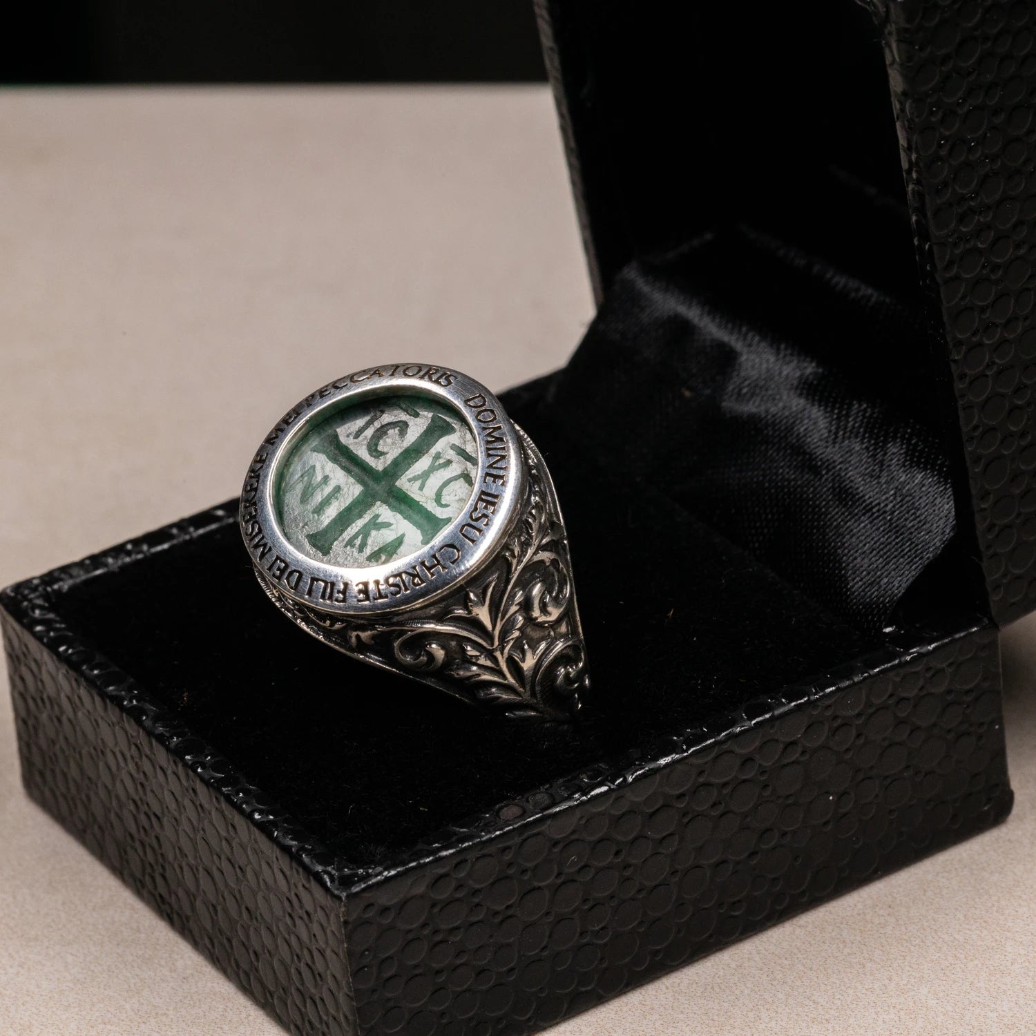Emerald Intaglio Chi Rho 1 of 10 - SPQR SHOP