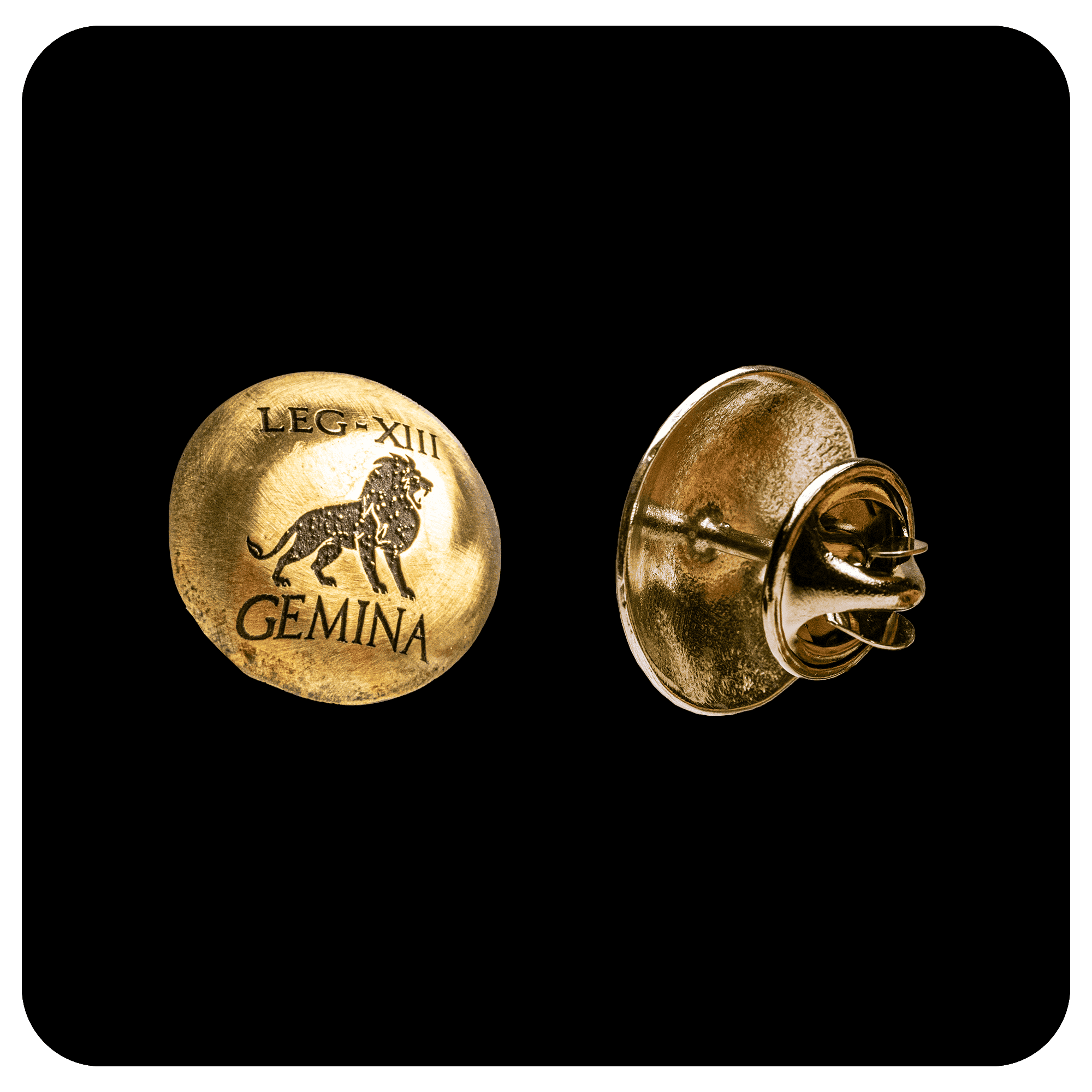 Legio Gemina XIIII, Lapel Pin in Gold - SPQR SHOP