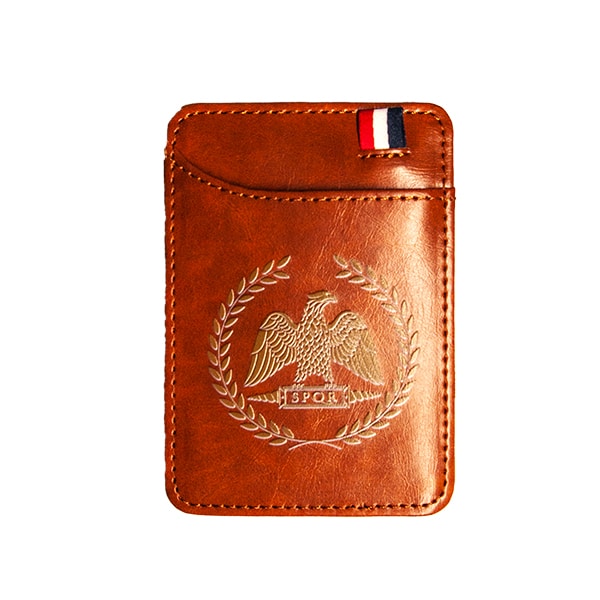 Brown Leather Wallet - SPQR SHOP