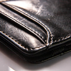 Black Leather Wallet - SPQR SHOP