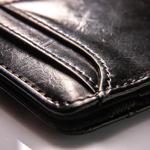 Black Leather Wallet - SPQR SHOP