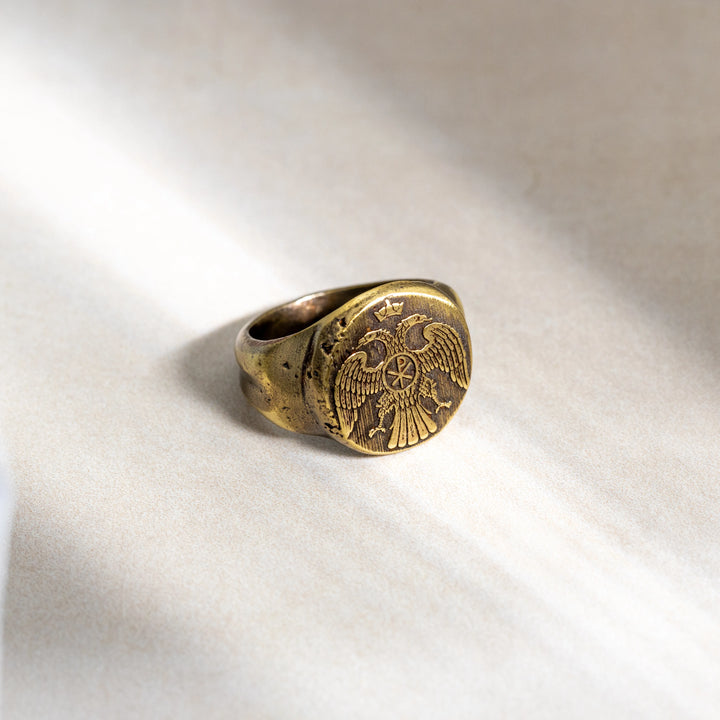 IMPERIAL CHI-RHO RING – THE DOUBLE-HEADED EAGLE