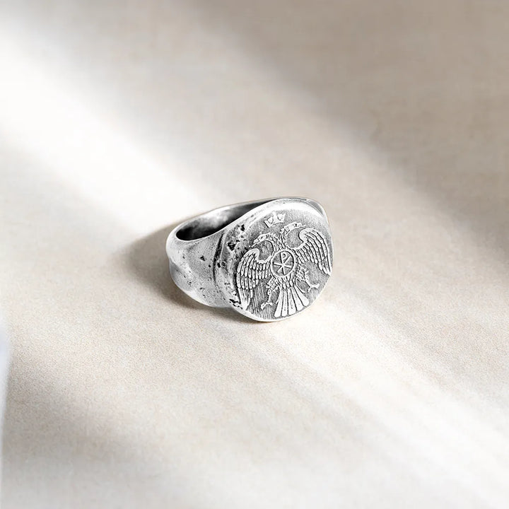 IMPERIAL CHI-RHO RING – THE DOUBLE-HEADED EAGLE