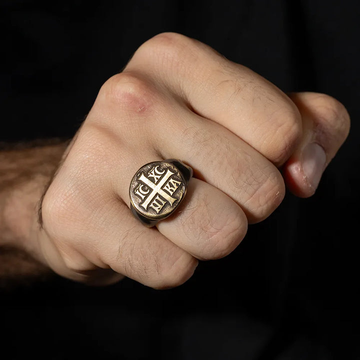 VICTORY OF CHRIST RING – IC XC NIKA CROSS