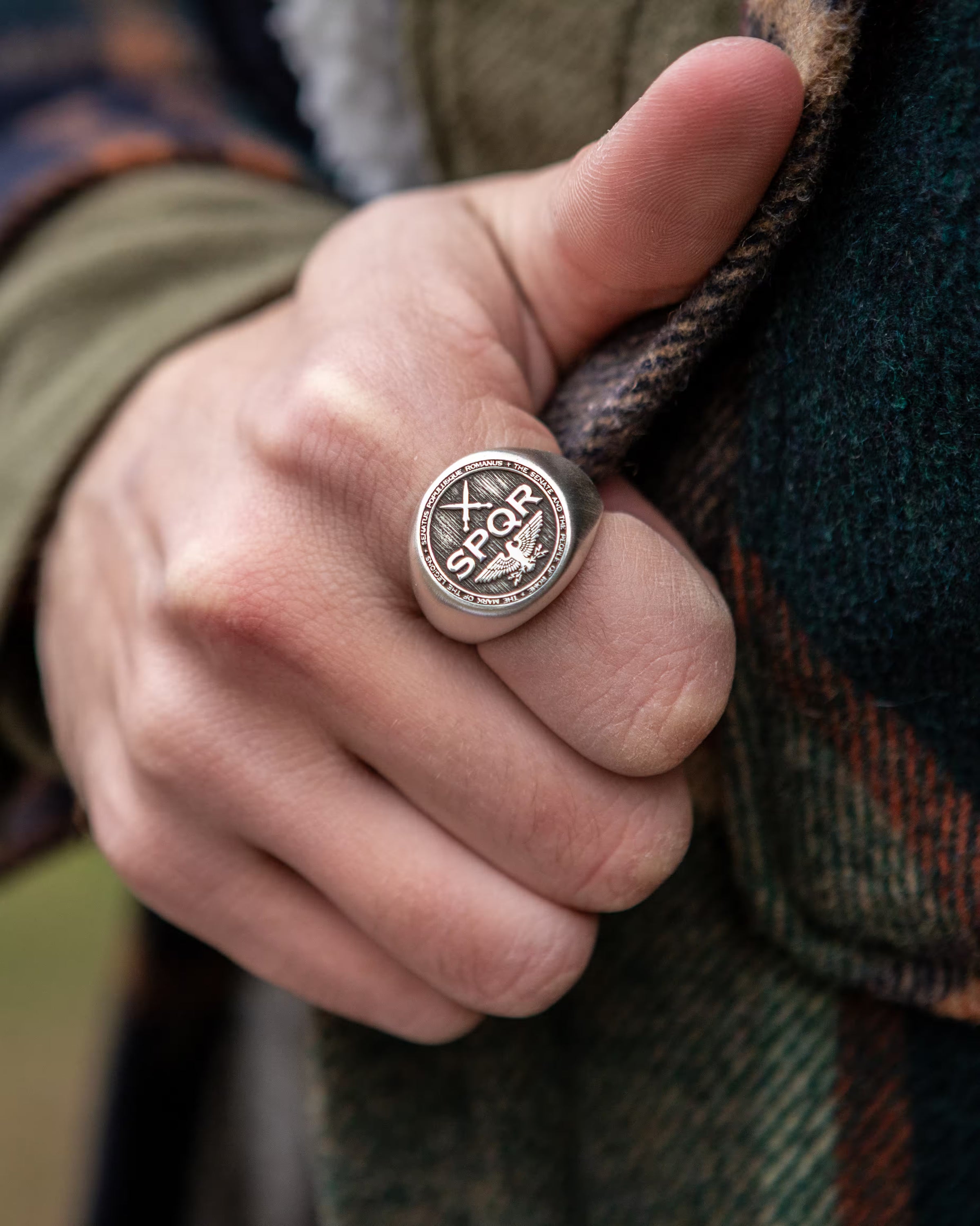 Legio SPQR X worn on hand - SPQR SHOP