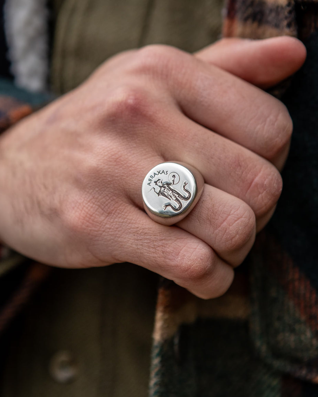 Abraxas Esoterica worn on hand - SPQR SHOP
