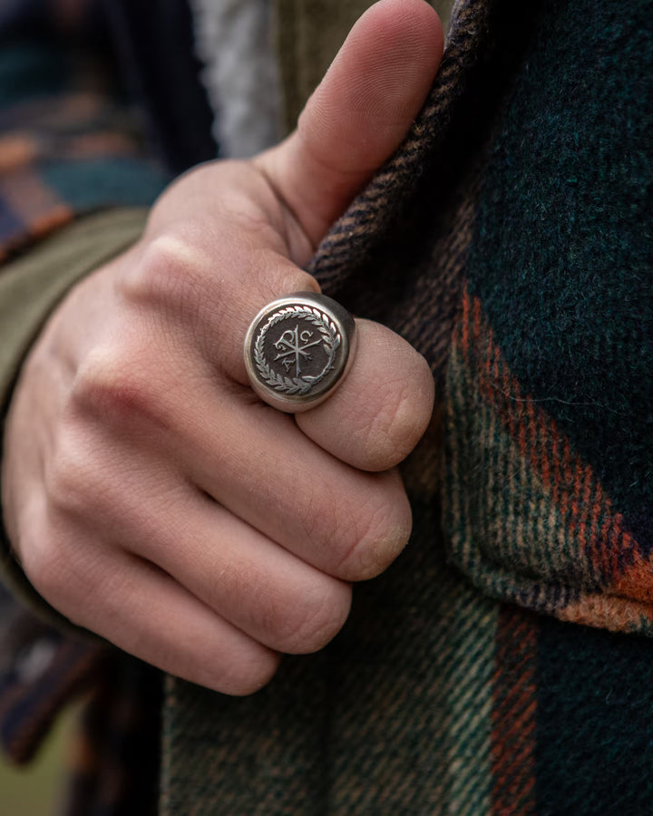 Chi Rho worn on hand - SPQR SHOP