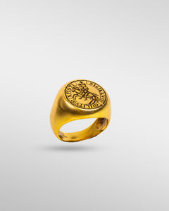 Cristian Warrior - Sigillum Militum Xpisti Knights Templar Crusader in Gold - SPQR SHOP