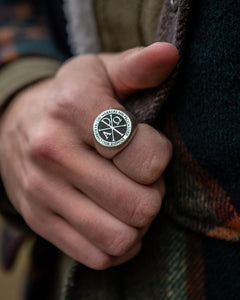 Chi Rho VII worn on hand - SPQR SHOP