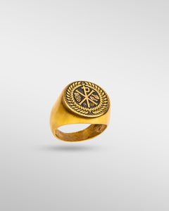 Chi-Rho Fish & Grape in Gold - SPQR SHOP